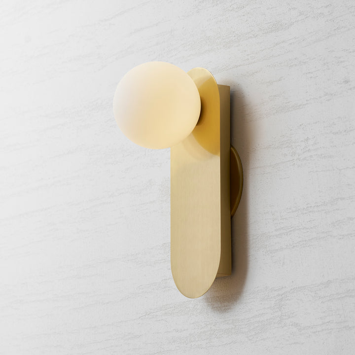 Flat Base Globe Sconce