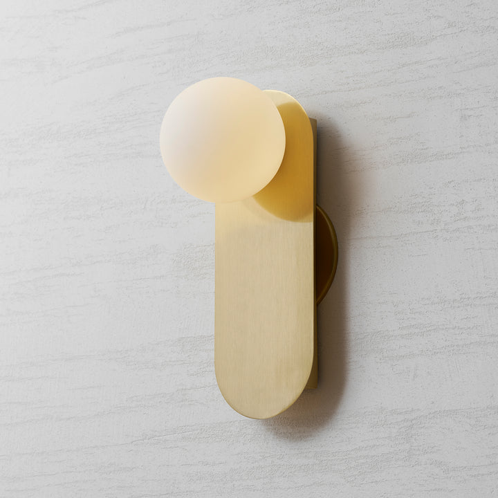 Flat Base Globe Sconce