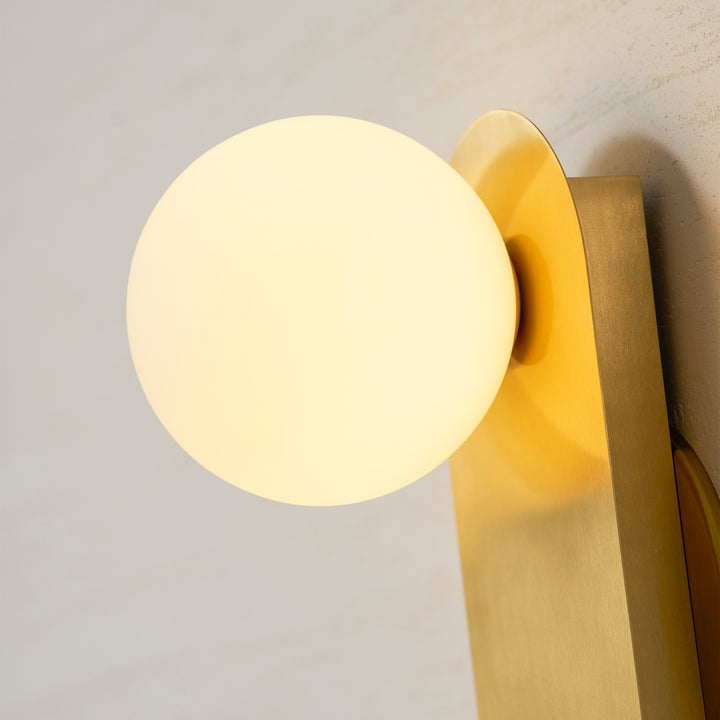 Flat Base Globe Sconce