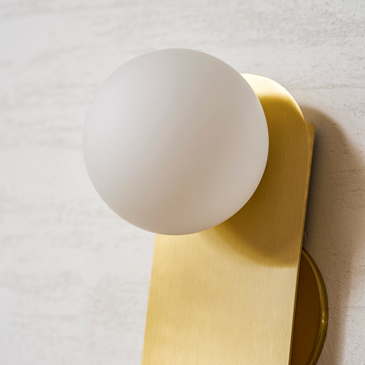 Flat Base Globe Sconce