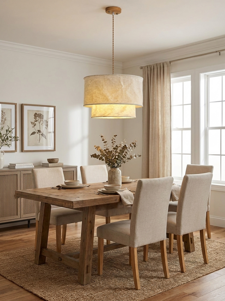 Suspension Tambour Lin Flax