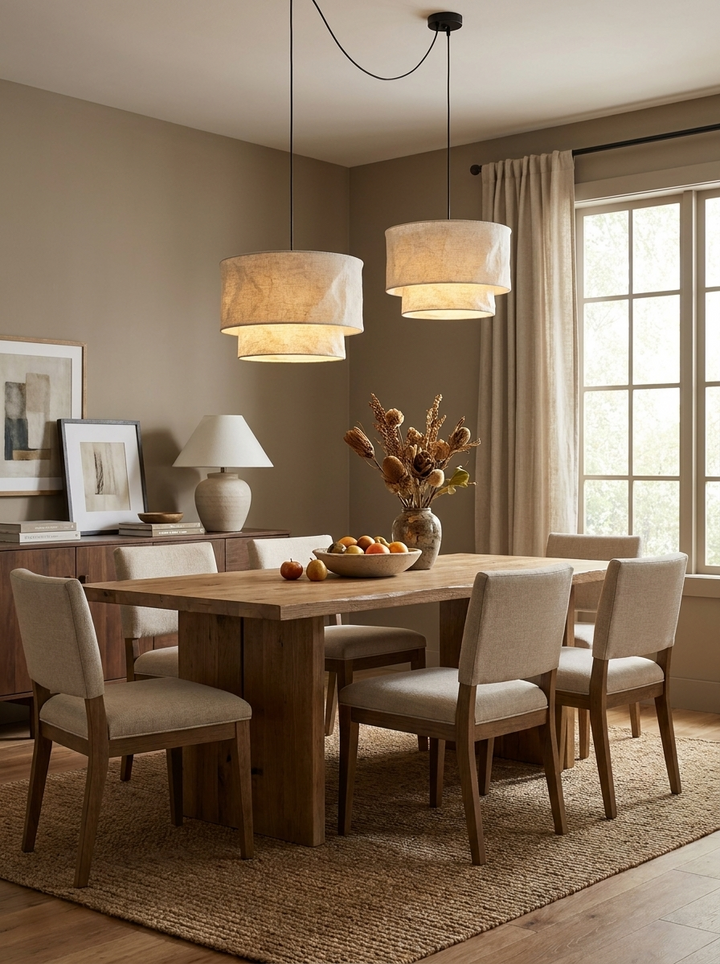 Suspension Tambour Lin Flax