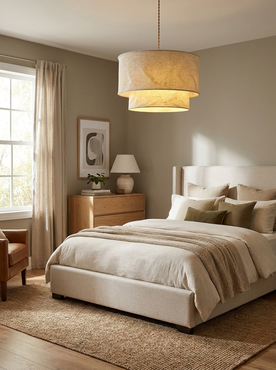 Suspension Tambour Lin Flax