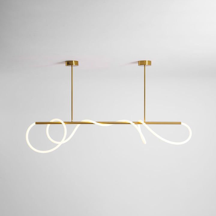 Flexible Linear Curve Chandelier - Vakkerlight