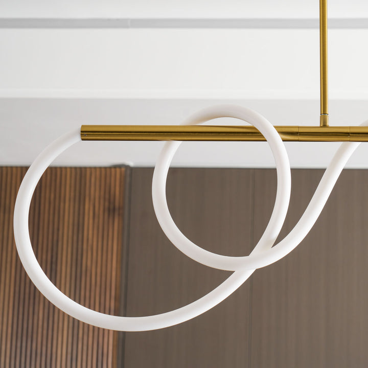 Flexible Linear Curve Chandelier - Vakkerlight