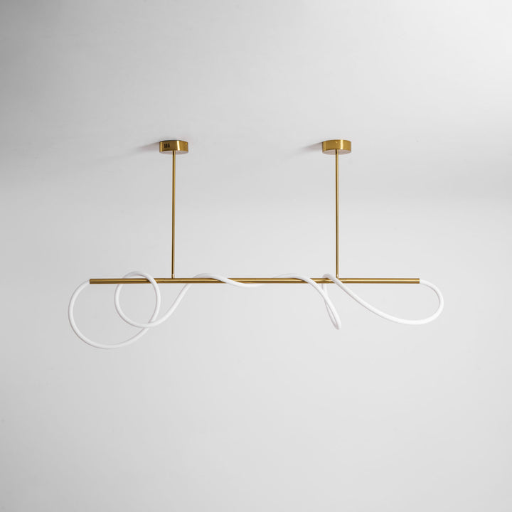 Flexible Linear Curve Chandelier - Vakkerlight