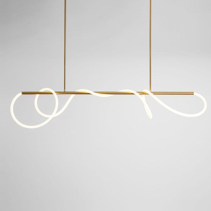 Flexible Linear Curve Chandelier - Vakkerlight