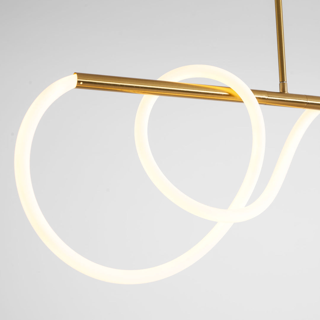 Flexible Linear Curve Chandelier - Vakkerlight