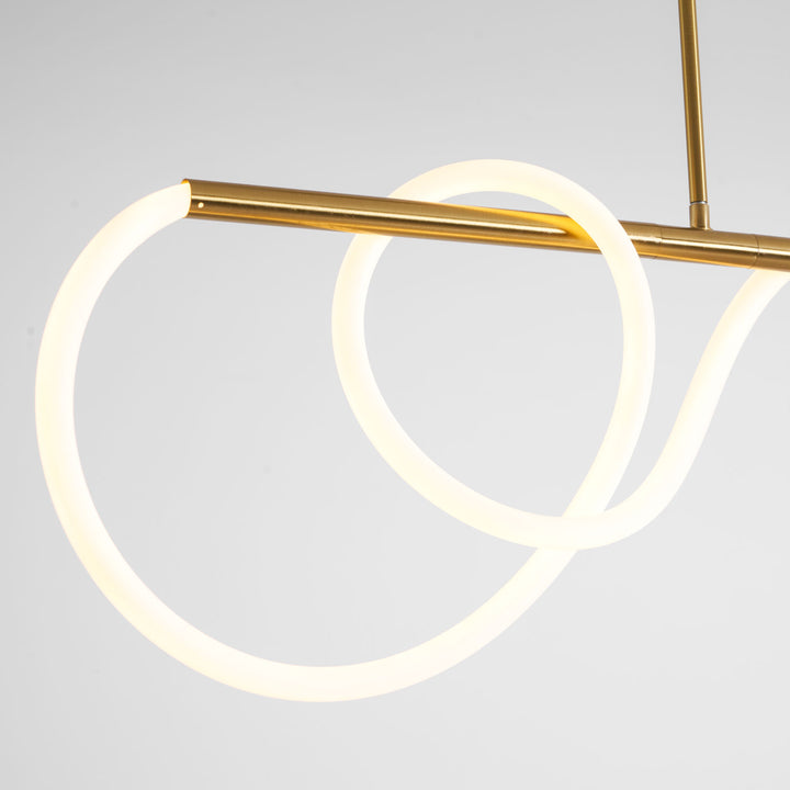 Flexible Linear Curve Chandelier - Vakkerlight
