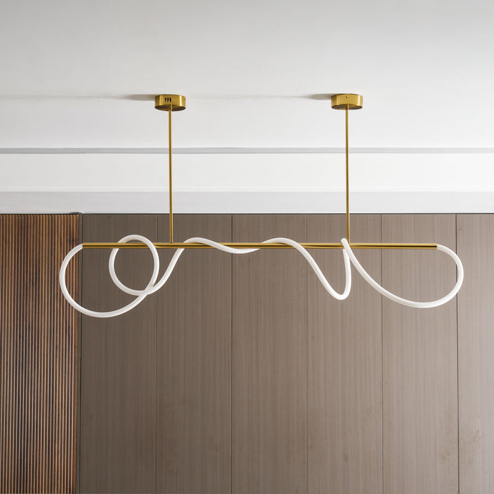 Flexible Linear Curve Chandelier - Vakkerlight