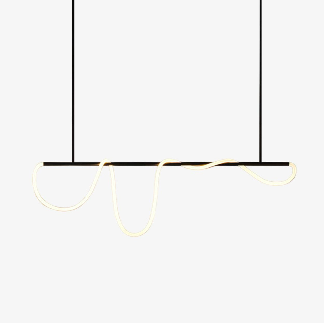 Flexible Linear Curve Chandelier - Vakkerlight