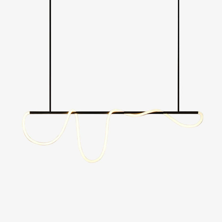 Flexible Linear Curve Chandelier - Vakkerlight