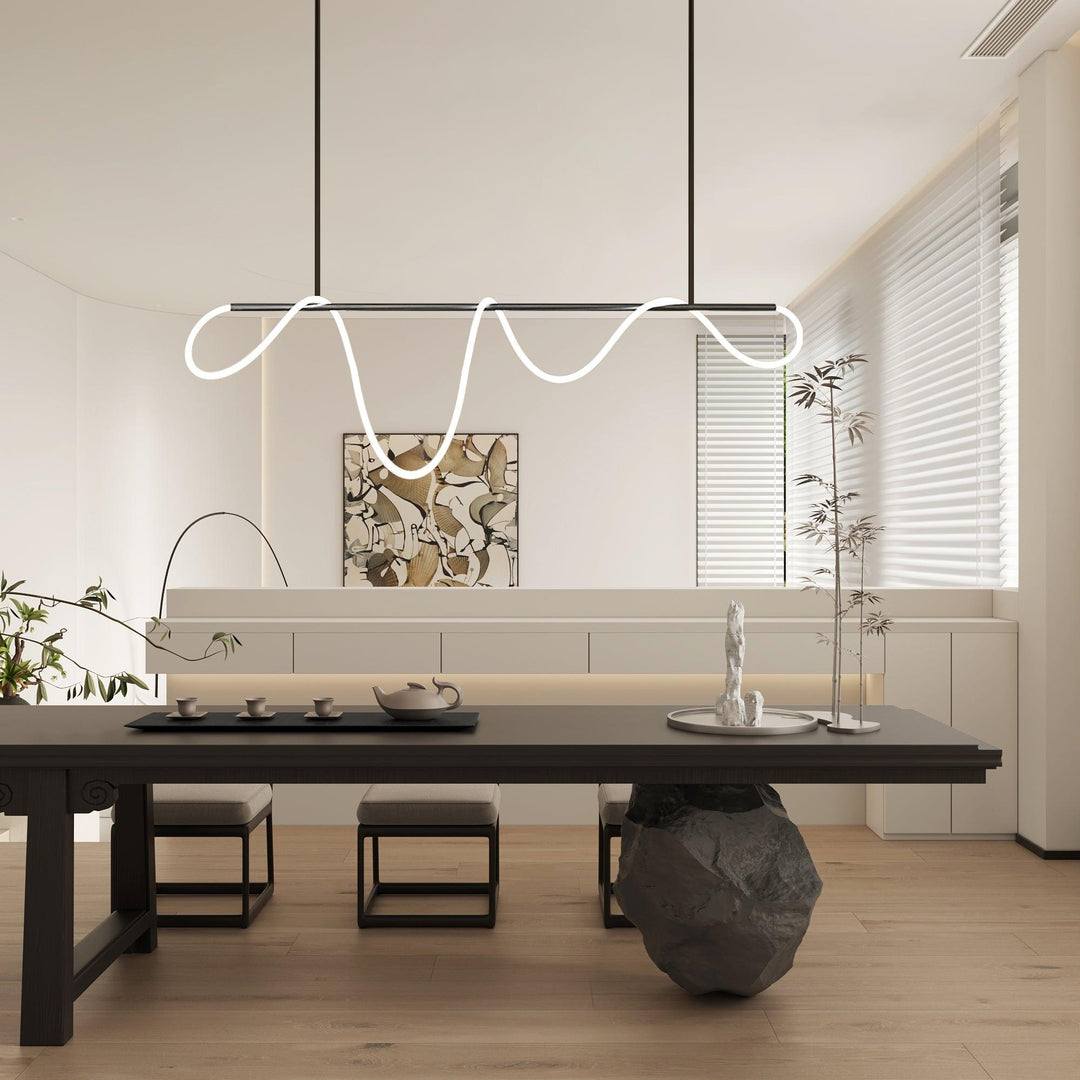 Flexible Linear Curve Chandelier - Vakkerlight