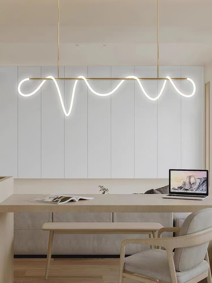 Flexible Linear Curve Chandelier - Vakkerlight