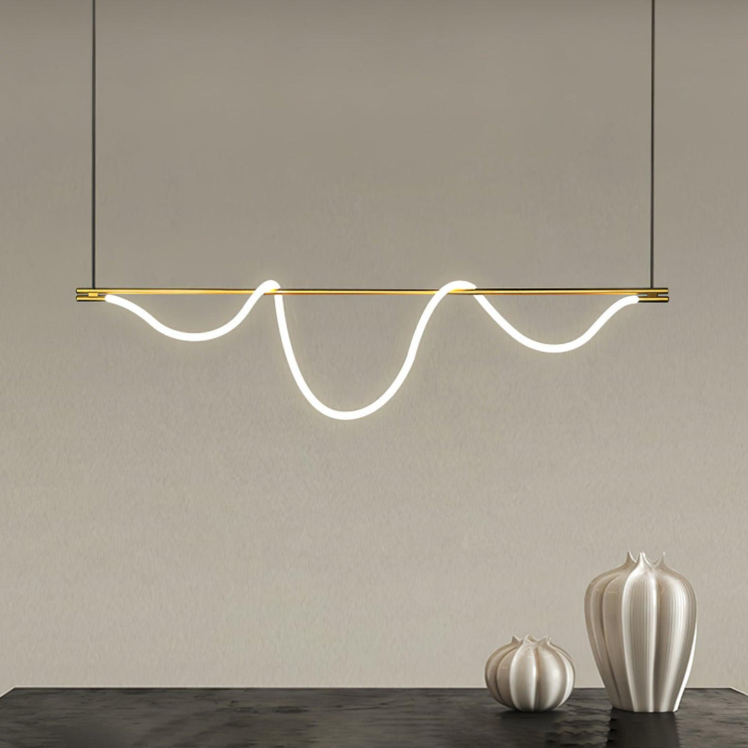 Flexible Linear Curve Chandelier - Vakkerlight