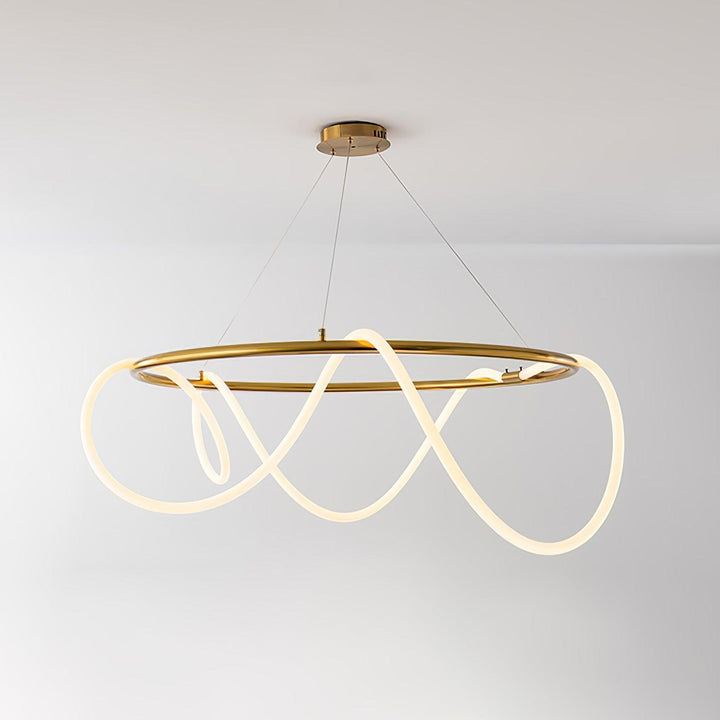 Flexible Linear Curve Chandelier - Vakkerlight