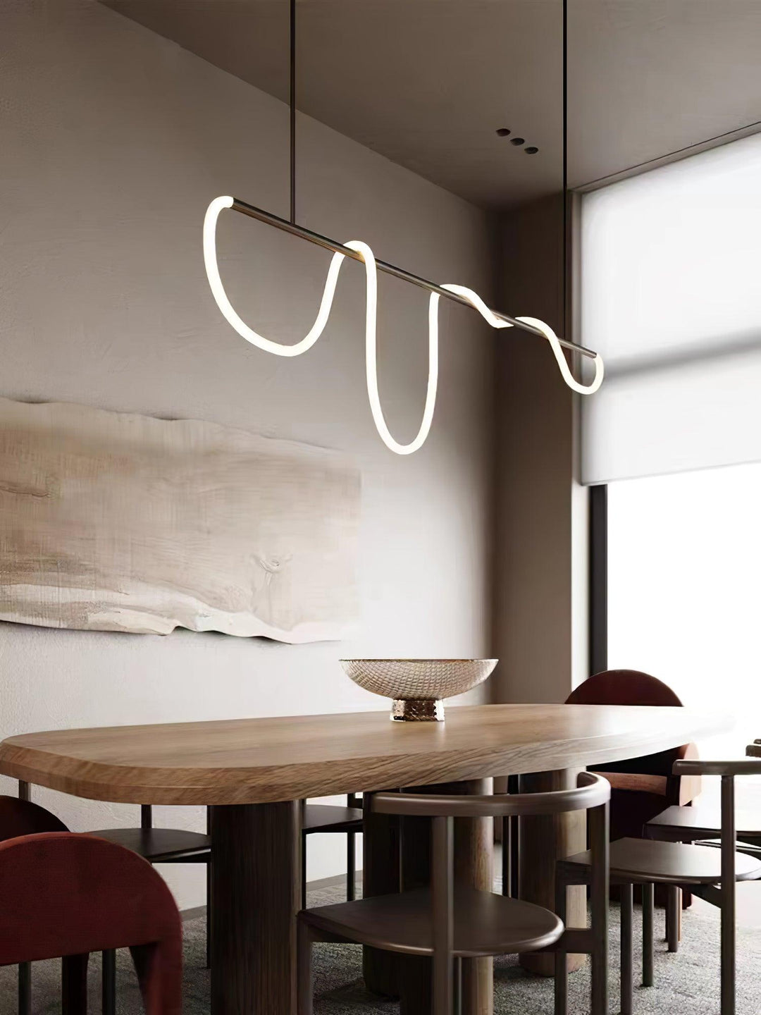 Flexible Linear Curve Chandelier - Vakkerlight