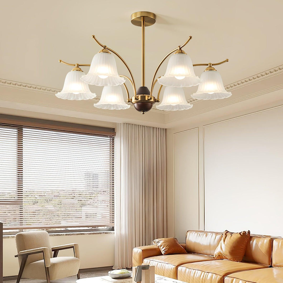 Flora Brass Chandelier - Vakkerlight