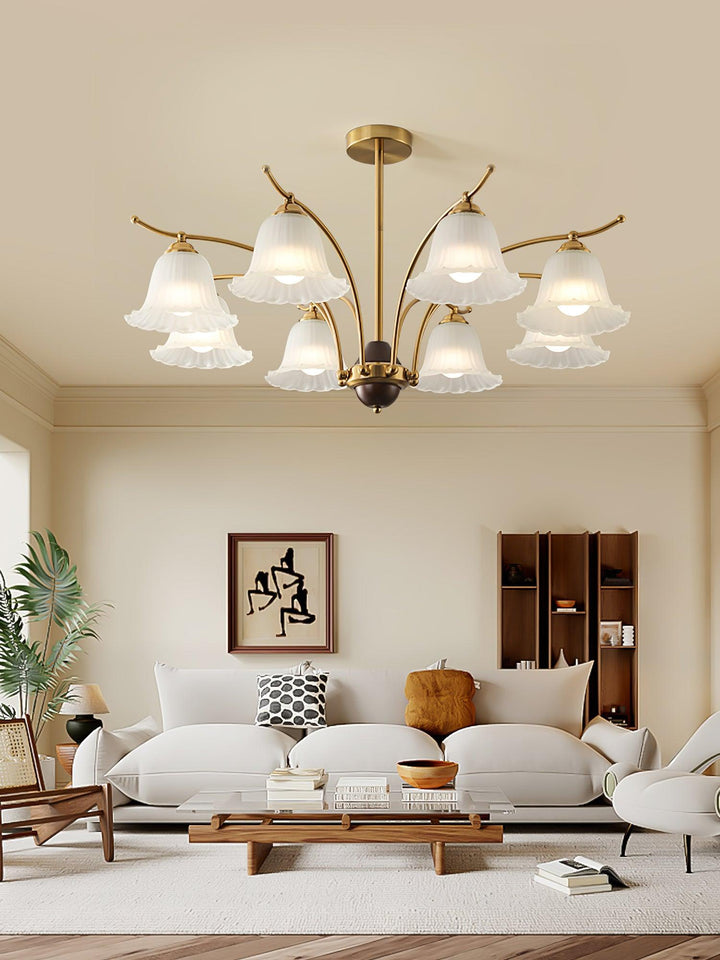 Flora Brass Chandelier - Vakkerlight