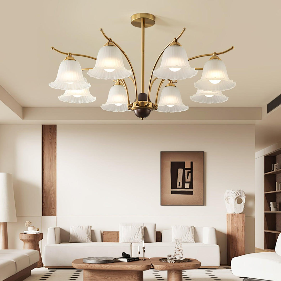 Flora Brass Chandelier - Vakkerlight