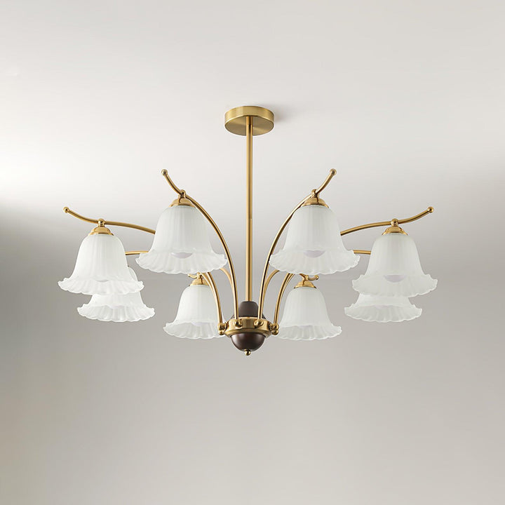 Flora Brass Chandelier - Vakkerlight