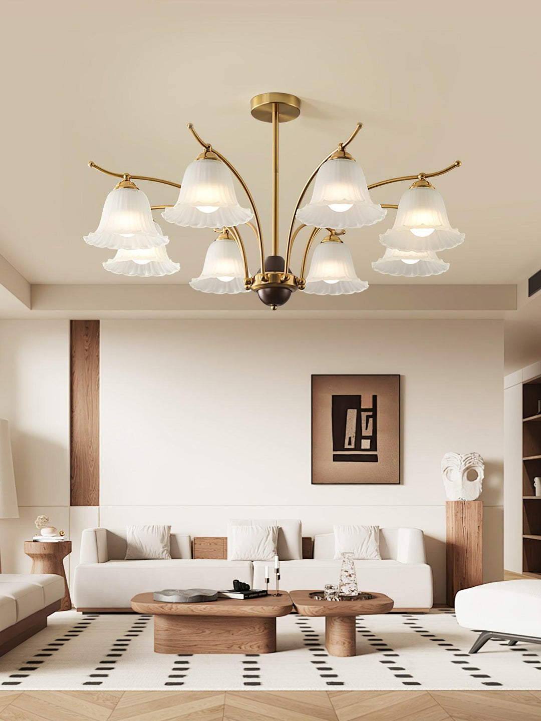 Flora Brass Chandelier - Vakkerlight