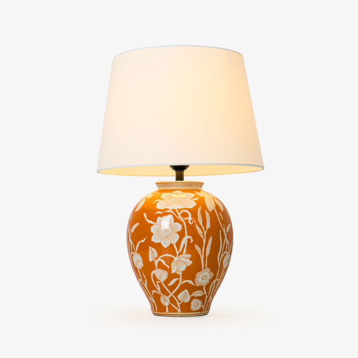 Floral Ceramic Table Lamp - Vakkerlight
