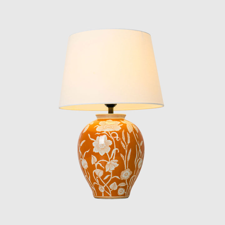 Floral Ceramic Table Lamp - Vakkerlight