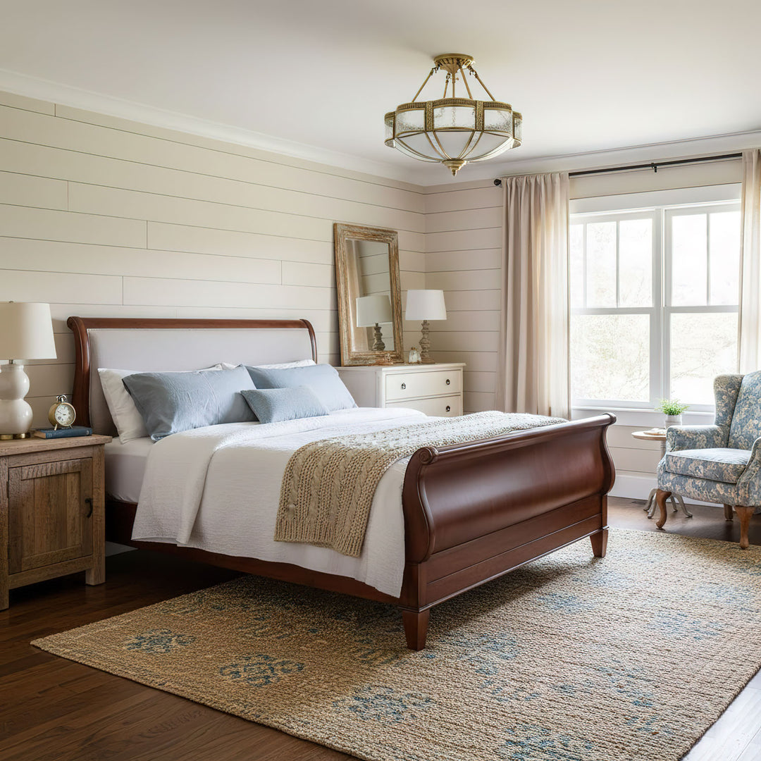 Floral Brass Ceiling Lamp - Vakkerlight