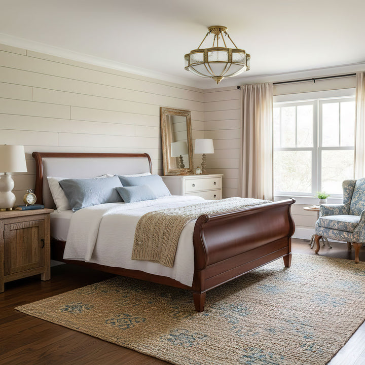 Floral Brass Ceiling Lamp - Vakkerlight