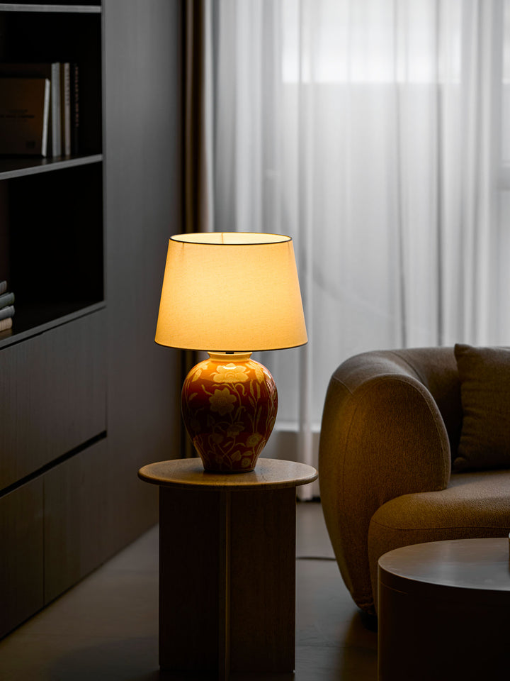 Floral Ceramic Table Lamp - Vakkerlight