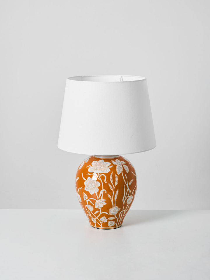 Floral Ceramic Table Lamp - Vakkerlight