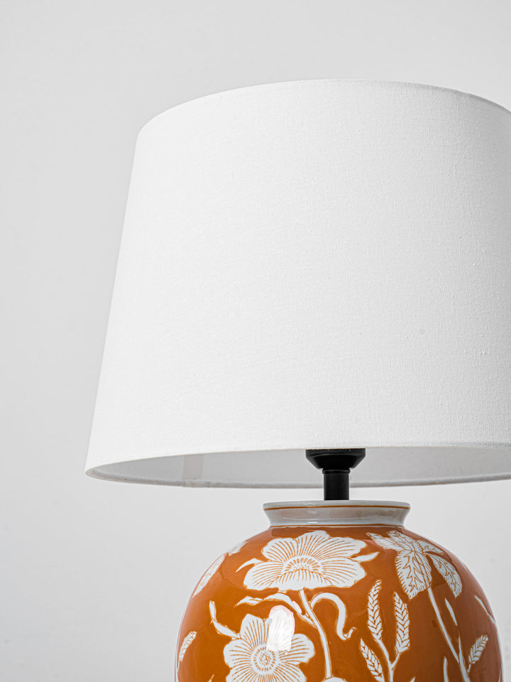 Floral Ceramic Table Lamp - Vakkerlight