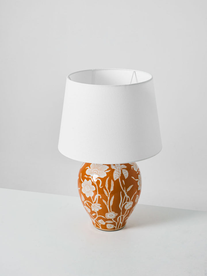 Floral Ceramic Table Lamp - Vakkerlight