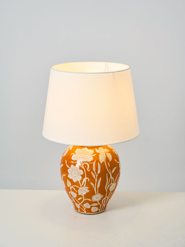 Floral Ceramic Table Lamp - Vakkerlight