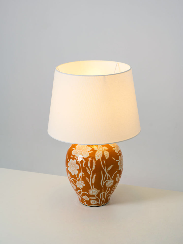 Floral Ceramic Table Lamp - Vakkerlight