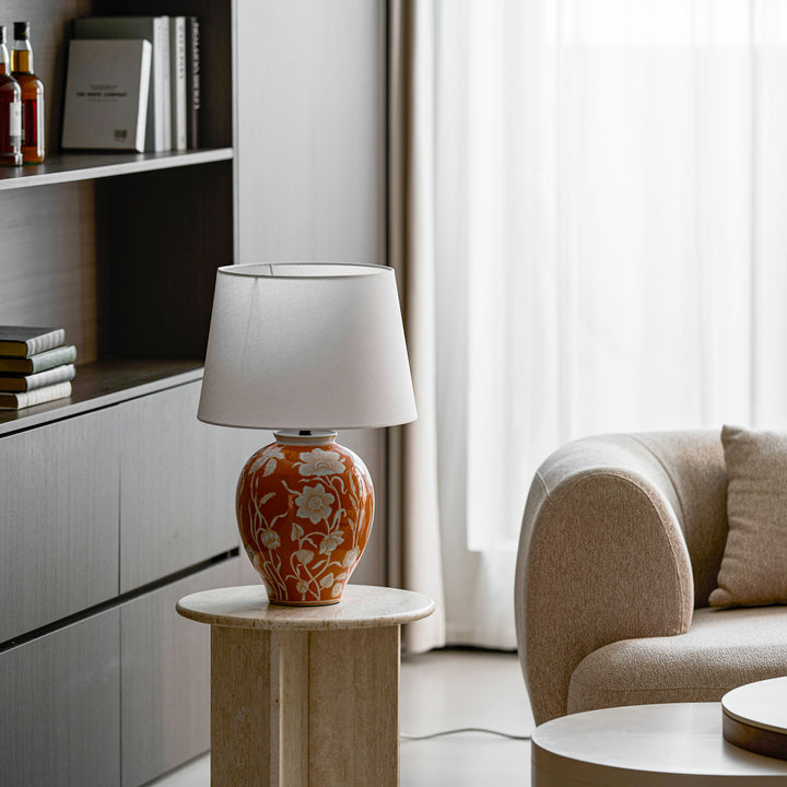 Floral Ceramic Table Lamp - Vakkerlight