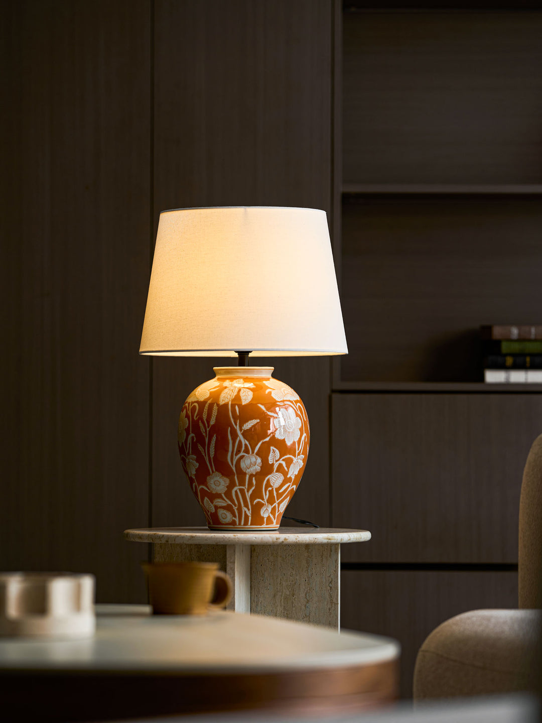 Floral Ceramic Table Lamp - Vakkerlight