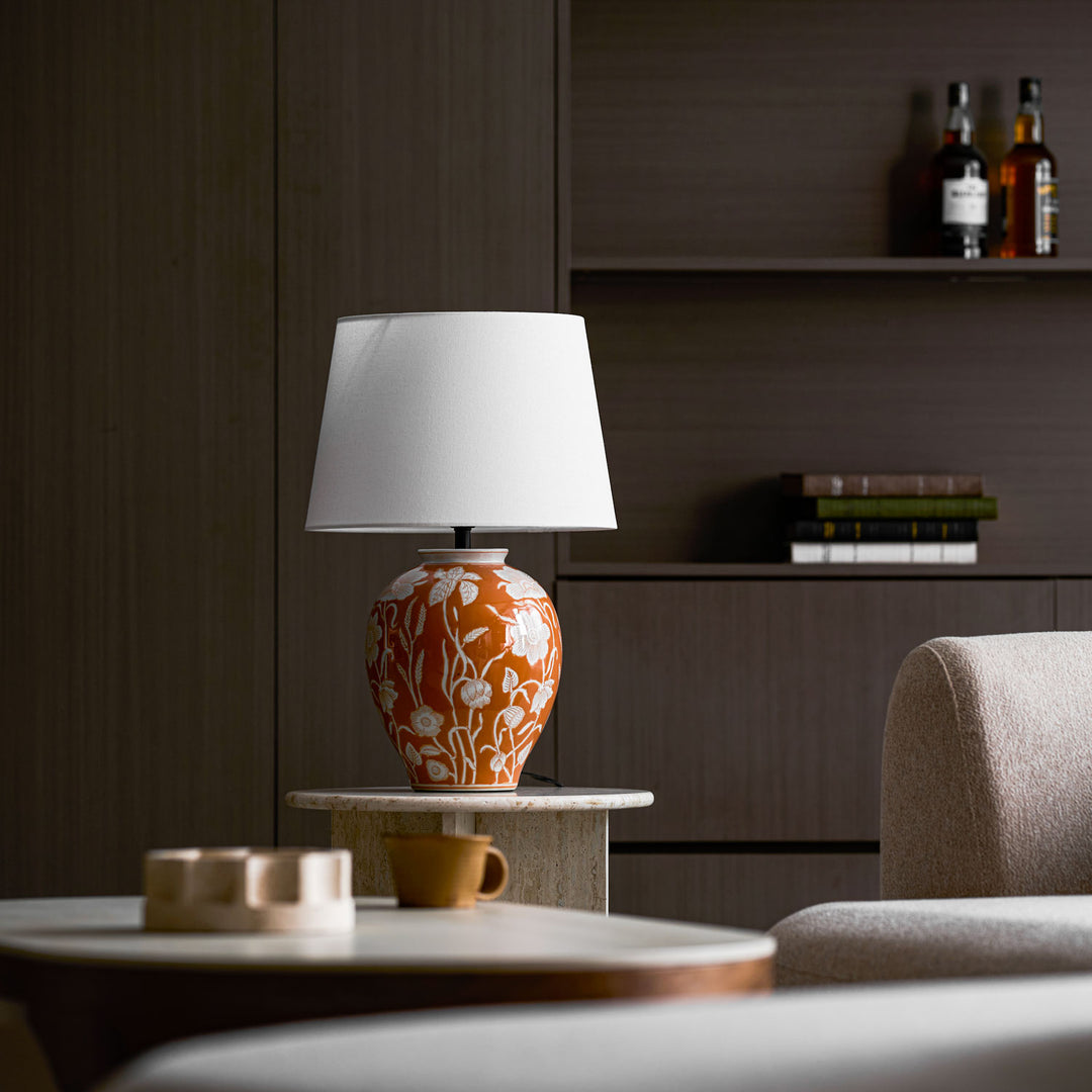 Floral Ceramic Table Lamp - Vakkerlight