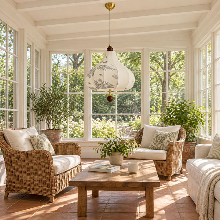 Floral Lantern Pendant Lamp
