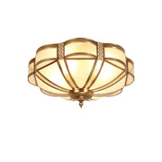 Floral Brass Ceiling Lamp