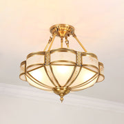 Floral Brass Ceiling Lamp - Vakkerlight