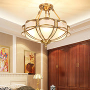 Floral Brass Ceiling Lamp - Vakkerlight