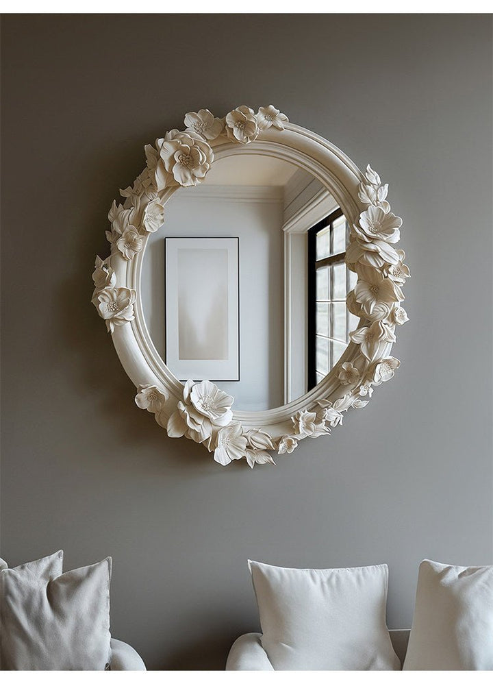 Floral Carve Vanity Mirror - Vakkerlight
