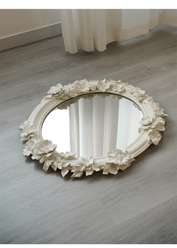 Floral Carve Vanity Mirror - Vakkerlight