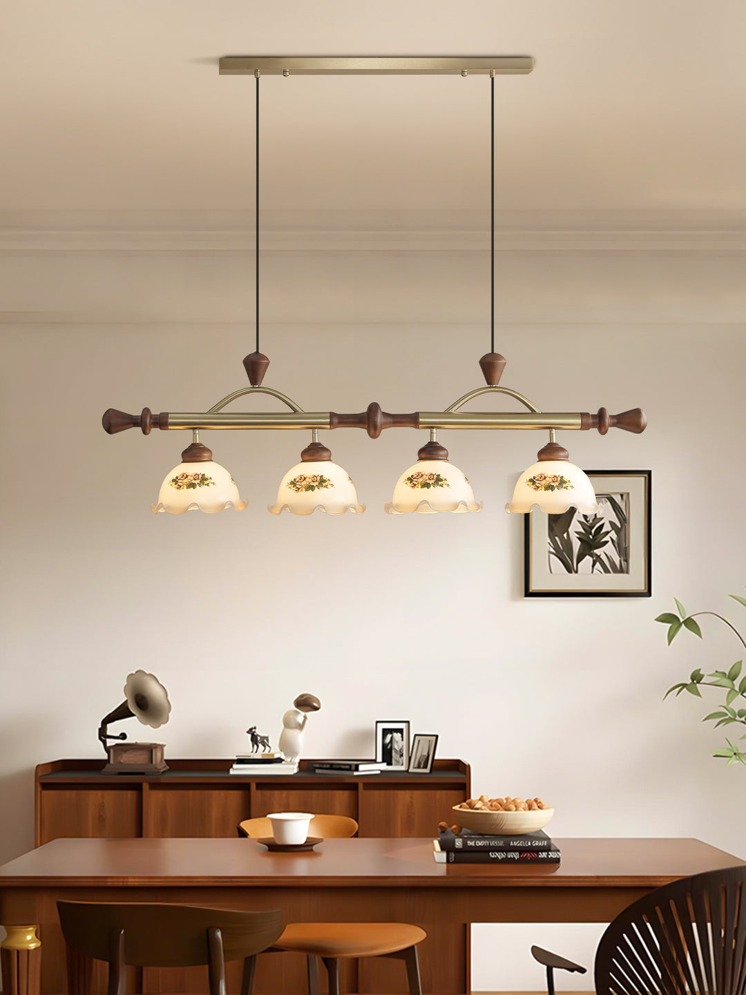 Floral Patterned Multi Pendant Light - Vakkerlight