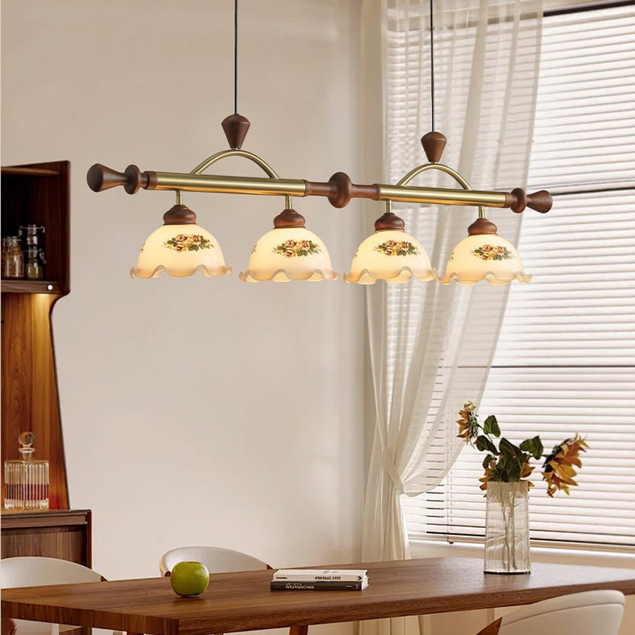 Floral Patterned Multi Pendant Light - Vakkerlight