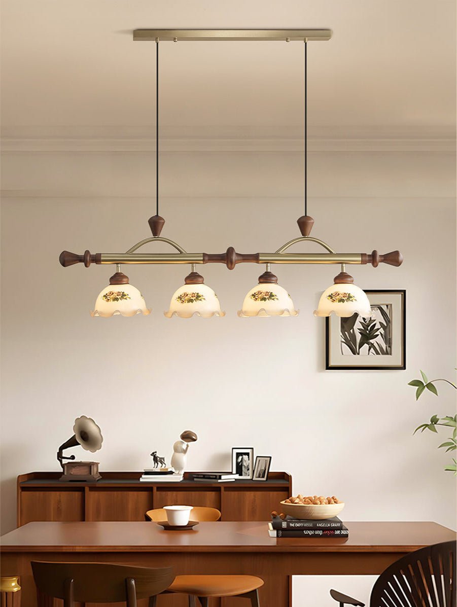 Floral Patterned Multi Pendant Light - Vakkerlight