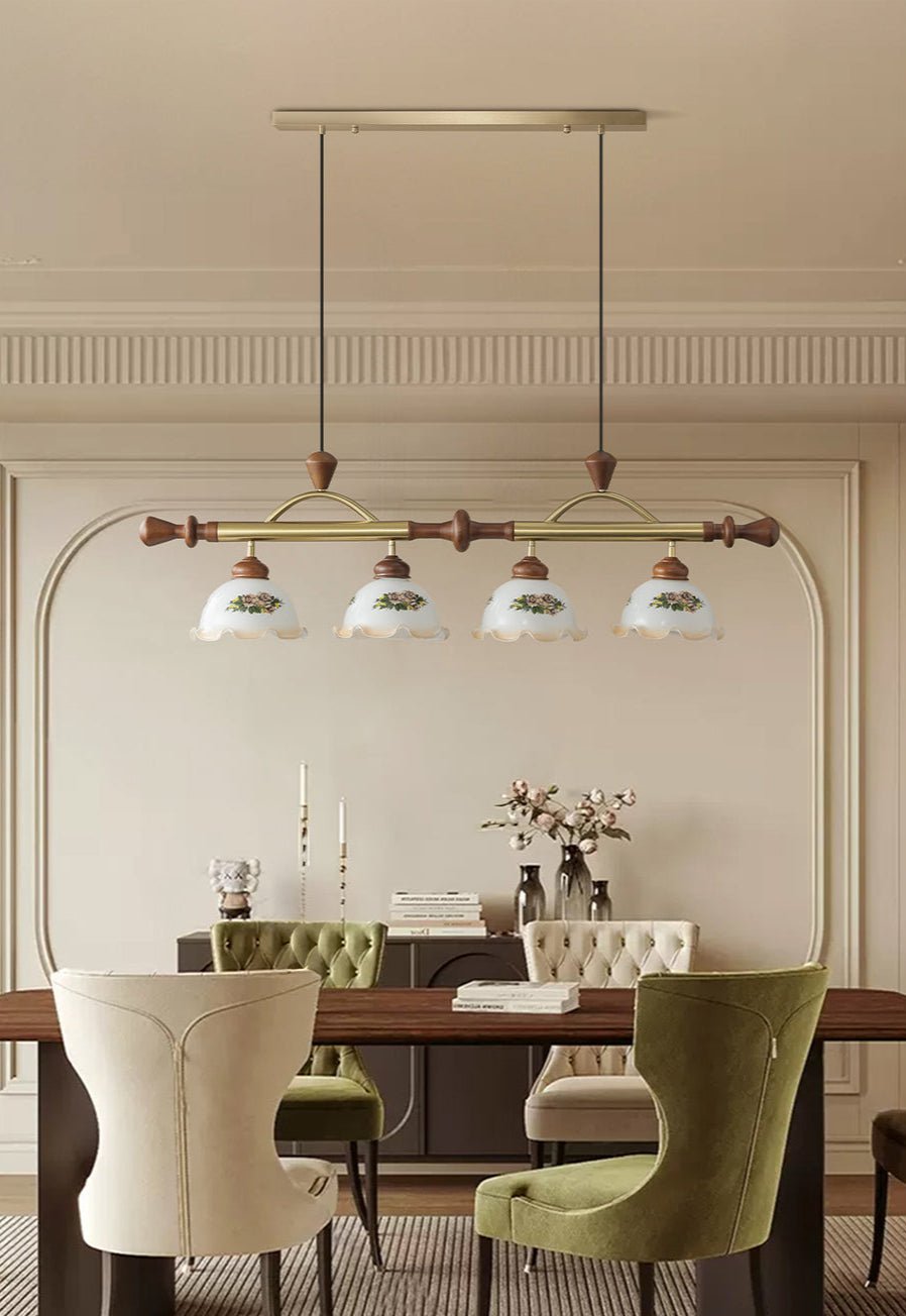 Floral Patterned Multi Pendant Light - Vakkerlight