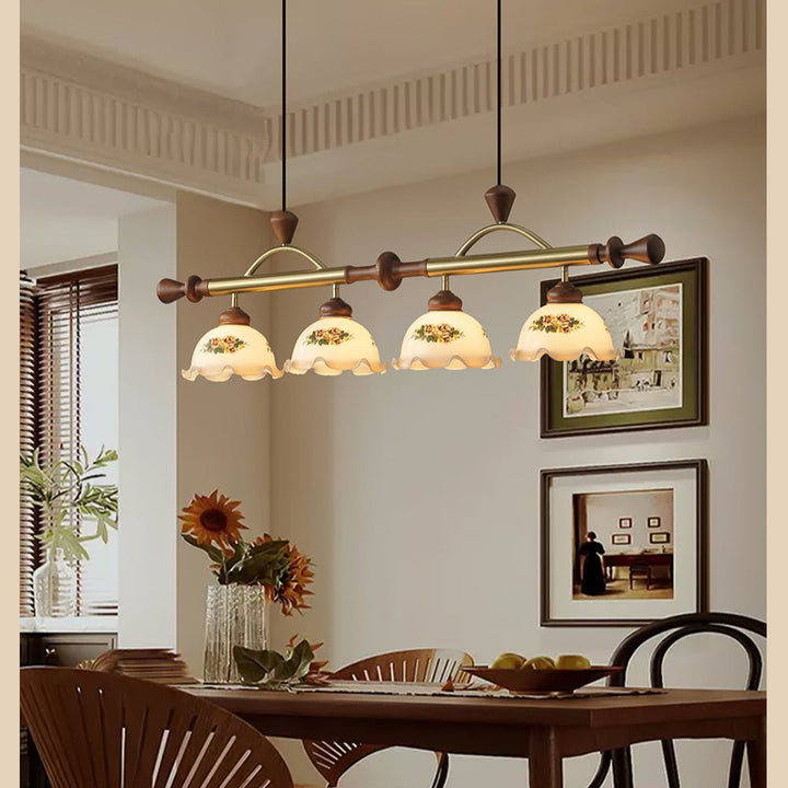 Floral Patterned Multi Pendant Light - Vakkerlight